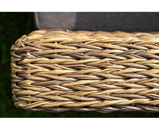 "Капучино Сингл" лаунж-зона из искусственного ротанга (гиацинт), цвет соломенный, изображение 7 | Интернет магазин мебели и декора LifeDekor