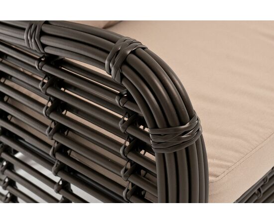 "Ницца" диван из искусственного ротанга трехместный, цвет бронзовый, изображение 4 | Интернет магазин мебели и декора LifeDekor