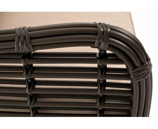 "Ницца" диван из искусственного ротанга трехместный, цвет бронзовый, изображение 5 | Интернет магазин мебели и декора LifeDekor