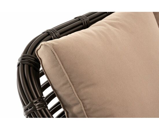 "Ницца" диван из искусственного ротанга трехместный, цвет бронзовый, изображение 6 | Интернет магазин мебели и декора LifeDekor