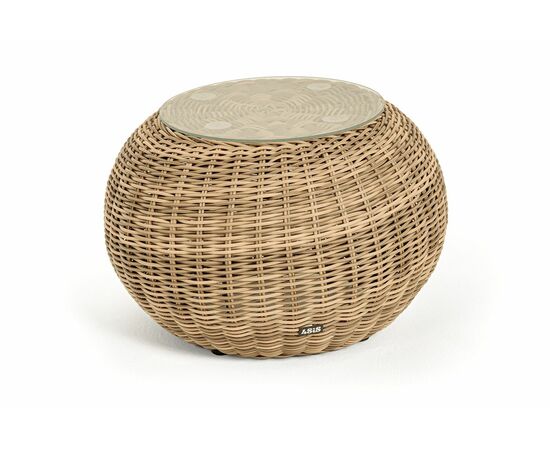 "Барселона" кофейный столик из искусственного ротанга, цвет соломенный | Интернет магазин мебели и декора LifeDekor