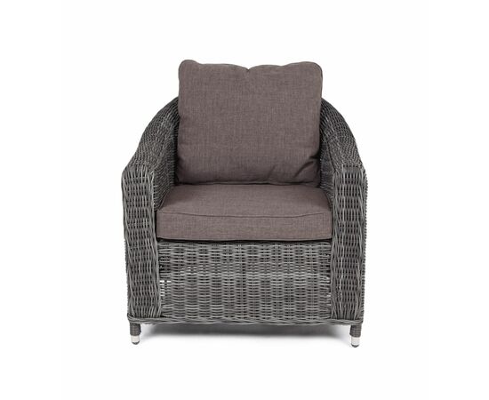 "Кон Панна" кресло из искусственного ротанга, цвет графит, изображение 4 | Интернет магазин мебели и декора LifeDekor