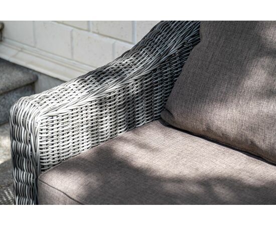"Кон Панна" кресло из искусственного ротанга, цвет графит, изображение 11 | Интернет магазин мебели и декора LifeDekor