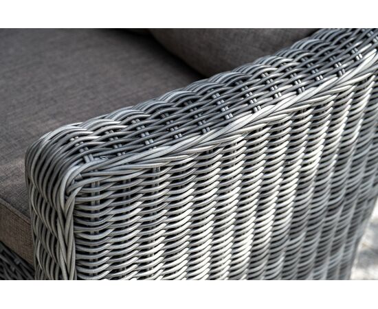 "Кон Панна" кресло из искусственного ротанга, цвет графит, изображение 12 | Интернет магазин мебели и декора LifeDekor