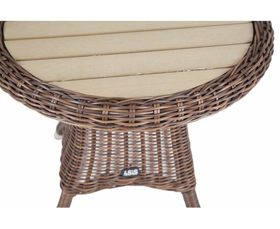 "Равенна" кофейный стол из искусственного ротанга, цвет коричневый, изображение 2 | Интернет магазин мебели и декора LifeDekor