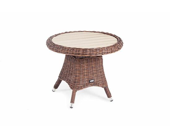 "Равенна" кофейный стол из искусственного ротанга, цвет коричневый, изображение 4 | Интернет магазин мебели и декора LifeDekor