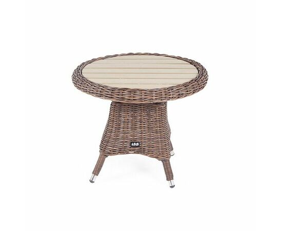 "Равенна" кофейный стол из искусственного ротанга, цвет коричневый, изображение 5 | Интернет магазин мебели и декора LifeDekor