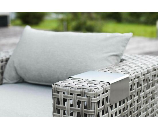 "Тито" лаунж-зона из искусственного ротанга, цвет серый, изображение 7 | Интернет магазин мебели и декора LifeDekor