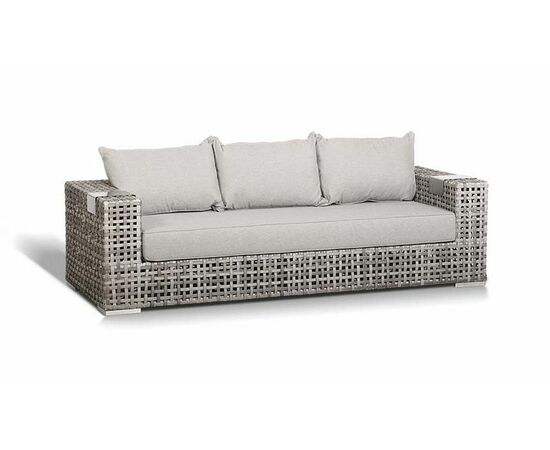 "Тито" лаунж-зона из искусственного ротанга, цвет серый, изображение 10 | Интернет магазин мебели и декора LifeDekor