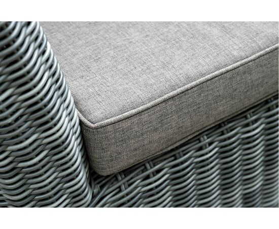 "Капучино" диван из искусственного ротанга двухместный, цвет графит, изображение 10 | Интернет магазин мебели и декора LifeDekor