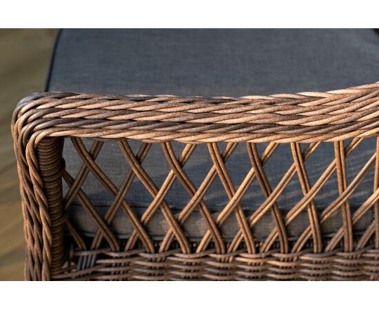 "Дольче" обеденная группа из искусственного ротанга, цвет коричневый, изображение 9 | Интернет магазин мебели и декора LifeDekor