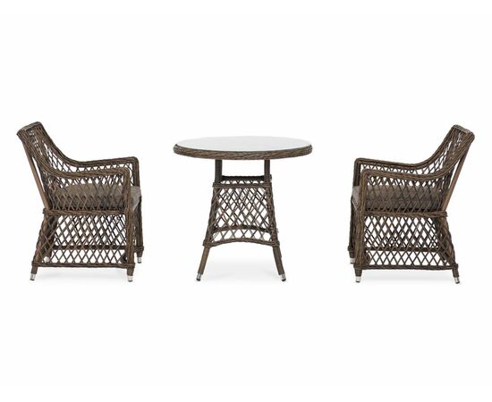 "Эспрессо–80 L" обеденная группа плетеная, цвет коричневый, изображение 3 | Интернет магазин мебели и декора LifeDekor