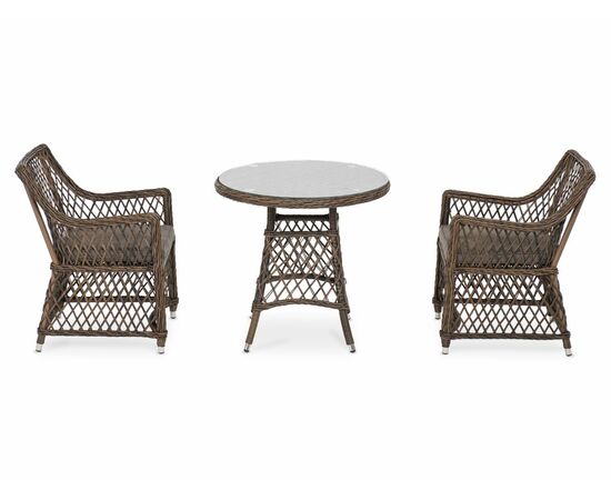 "Эспрессо–80 L" обеденная группа плетеная, цвет коричневый, изображение 4 | Интернет магазин мебели и декора LifeDekor