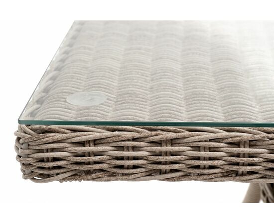 "Латте" плетеный стол из искусственного ротанга 200х90см, цвет бежевый, изображение 6 | Интернет магазин мебели и декора LifeDekor