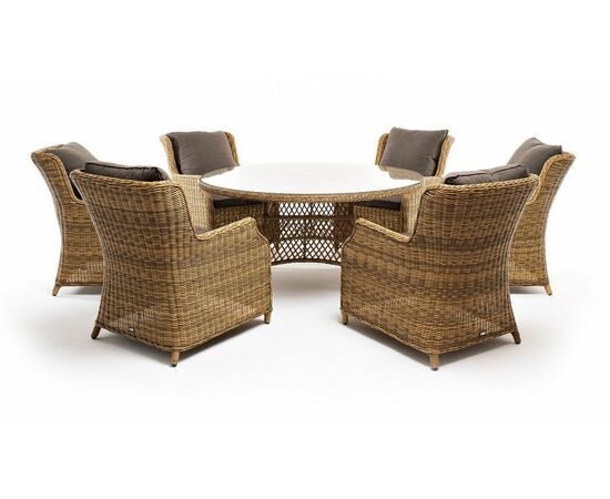 "Эспрессо–150 N" обеденная группа плетеная, цвет соломенный, изображение 14 | Интернет магазин мебели и декора LifeDekor