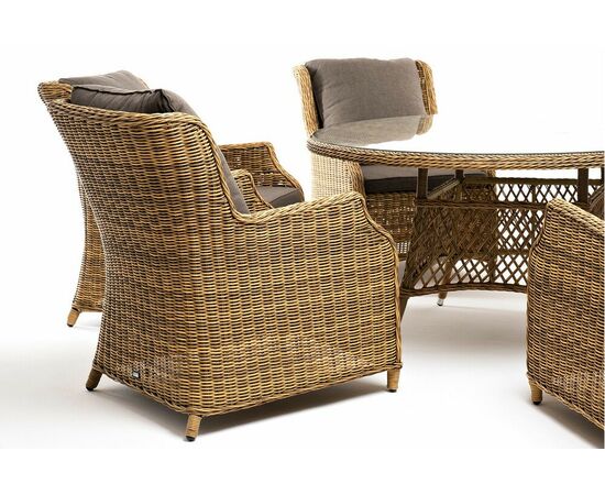 "Эспрессо–150 N" обеденная группа плетеная, цвет соломенный, изображение 18 | Интернет магазин мебели и декора LifeDekor