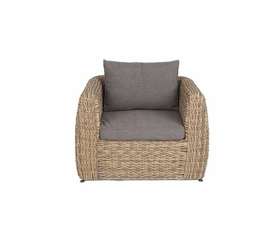 "Кальяри" кресло из искусственного ротанга (гиацинт), цвет соломенный, изображение 2 | Интернет магазин мебели и декора LifeDekor