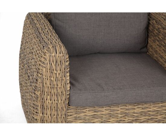 "Кальяри" кресло из искусственного ротанга (гиацинт), цвет соломенный, изображение 6 | Интернет магазин мебели и декора LifeDekor