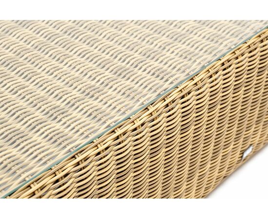 "Боно" журнальный столик из искусственного ротанга, цвет соломенный, изображение 7 | Интернет магазин мебели и декора LifeDekor