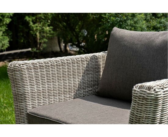 "Капучино" лаунж-зона из искусственного ротанга, цвет бежевый, изображение 9 | Интернет магазин мебели и декора LifeDekor