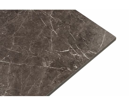 "Каффе" стол из HPL квадратный 70х70см, цвет "серый мрамор", подстолье стальное, изображение 2 | Интернет магазин мебели и декора LifeDekor