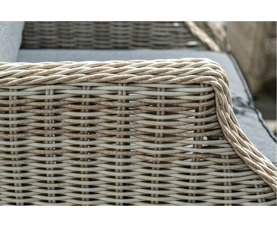 "Неаполь" обеденная группа плетеная из искусственного ротанга, цвет соломенный, изображение 19 | Интернет магазин мебели и декора LifeDekor