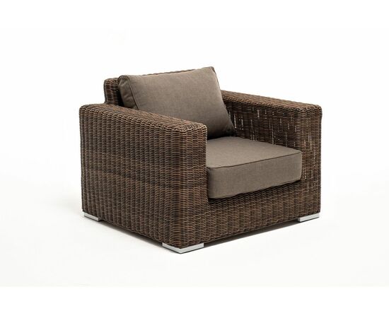 "Боно" кресло из искусственного ротанга, цвет коричневый, изображение 3 | Интернет магазин мебели и декора LifeDekor