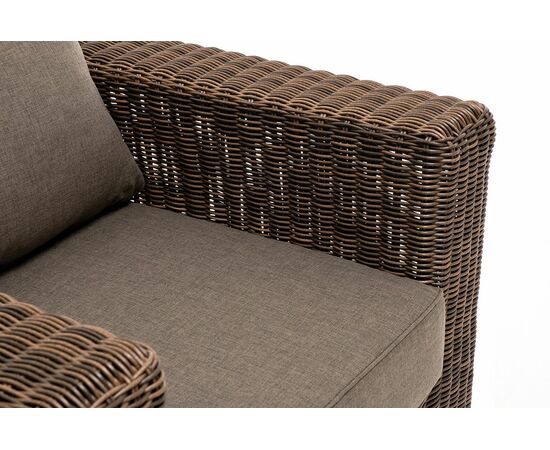 "Боно" кресло из искусственного ротанга, цвет коричневый, изображение 8 | Интернет магазин мебели и декора LifeDekor