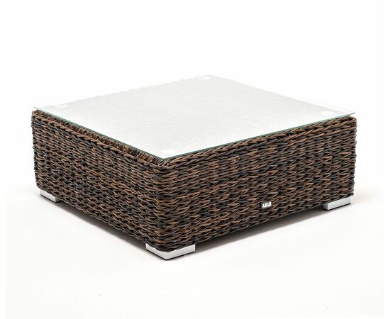 "Лунго" журнальный столик плетеный (гиацинт), цвет коричневый, изображение 3 | Интернет магазин мебели и декора LifeDekor