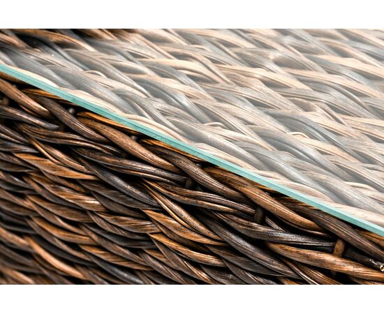 "Лунго" журнальный столик плетеный (гиацинт), цвет коричневый, изображение 6 | Интернет магазин мебели и декора LifeDekor