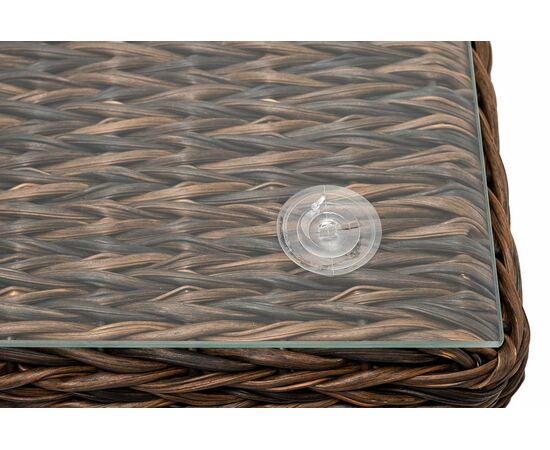"Лунго" журнальный столик плетеный (гиацинт), цвет коричневый, изображение 7 | Интернет магазин мебели и декора LifeDekor