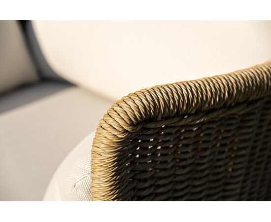 "Аликанте" лаунж-зона из искусственного ротанга, цвет соломенный, изображение 9 | Интернет магазин мебели и декора LifeDekor