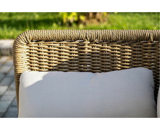 "Аликанте" лаунж-зона из искусственного ротанга, цвет соломенный, изображение 11 | Интернет магазин мебели и декора LifeDekor