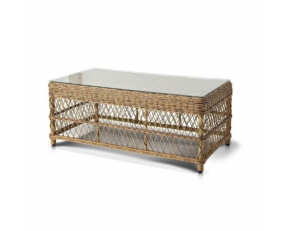 "Гранд Латте" стол журнальный из искусственного ротанга, цвет соломенный | Интернет магазин мебели и декора LifeDekor