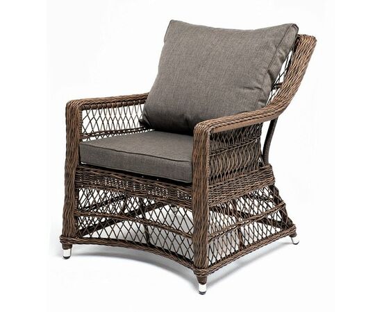 "Гранд Латте" кресло из искусственного ротанга, цвет коричневый | Интернет магазин мебели и декора LifeDekor