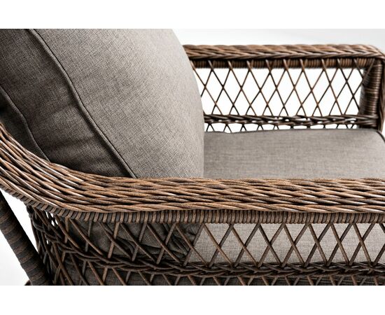 "Гранд Латте" кресло из искусственного ротанга, цвет коричневый, изображение 8 | Интернет магазин мебели и декора LifeDekor