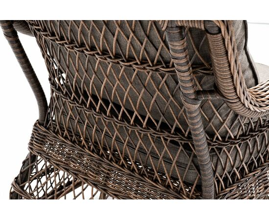 "Гранд Латте" кресло из искусственного ротанга, цвет коричневый, изображение 9 | Интернет магазин мебели и декора LifeDekor