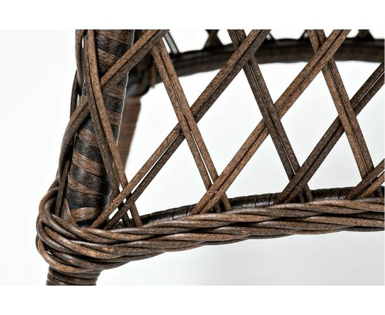 "Эспрессо" плетеный круглый стол, диаметр 80 см, цвет коричневый, изображение 6 | Интернет магазин мебели и декора LifeDekor