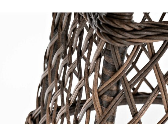 "Эспрессо" плетеный круглый стол, диаметр 80 см, цвет коричневый, изображение 8 | Интернет магазин мебели и декора LifeDekor