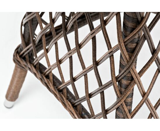 "Эспрессо" плетеный круглый стол, диаметр 80 см, цвет коричневый, изображение 9 | Интернет магазин мебели и декора LifeDekor