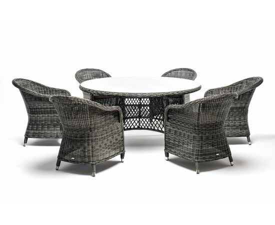 "Эспрессо–150 R" обеденная группа плетеная, цвет графит, изображение 15 | Интернет магазин мебели и декора LifeDekor