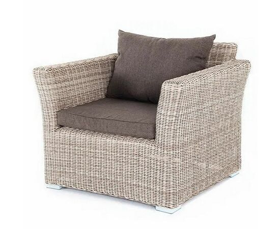 "Капучино" кресло из искусственного ротанга, цвет бежевый | Интернет магазин мебели и декора LifeDekor