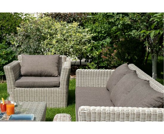 "Капучино" кресло из искусственного ротанга, цвет бежевый, изображение 7 | Интернет магазин мебели и декора LifeDekor