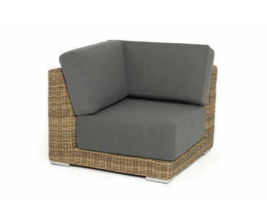 "Капри" модуль диванный угловой с подушками, цвет соломенный | Интернет магазин мебели и декора LifeDekor