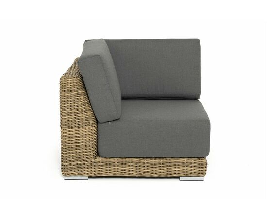 "Капри" модуль диванный угловой с подушками, цвет соломенный, изображение 2 | Интернет магазин мебели и декора LifeDekor