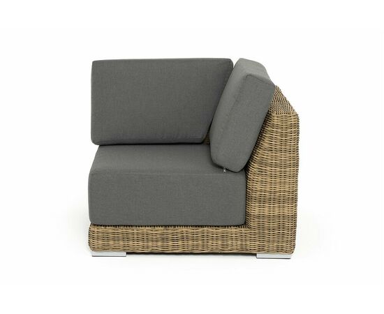 "Капри" модуль диванный угловой с подушками, цвет соломенный, изображение 3 | Интернет магазин мебели и декора LifeDekor