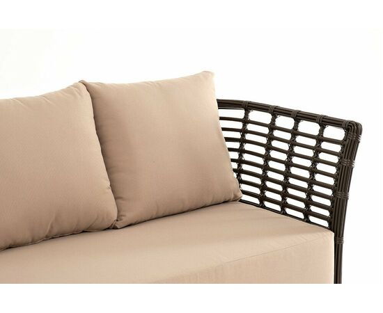 "Валенсия" диван из искусственного ротанга трехместный, цвет бронзовый, изображение 4 | Интернет магазин мебели и декора LifeDekor