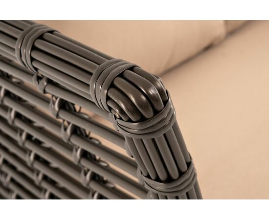 "Валенсия" диван из искусственного ротанга трехместный, цвет бронзовый, изображение 5 | Интернет магазин мебели и декора LifeDekor