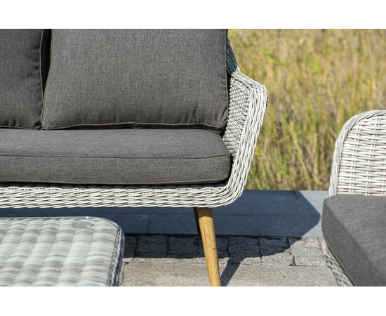 "Прованс" диван из искусственного ротанга трехместный, цвет бежевый, изображение 8 | Интернет магазин мебели и декора LifeDekor