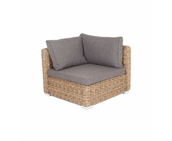 "Лунго" модуль диванный угловой с подушками, цвет соломенный (гиацинт) | Интернет магазин мебели и декора LifeDekor